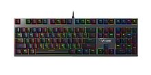 Клавиатура Rapoo V700RGB, Игровая, USB, Кол-во стандартных клавиш 104, Длина кабеля 1,8 метра, RGB, Анг/Рус, Чёрный